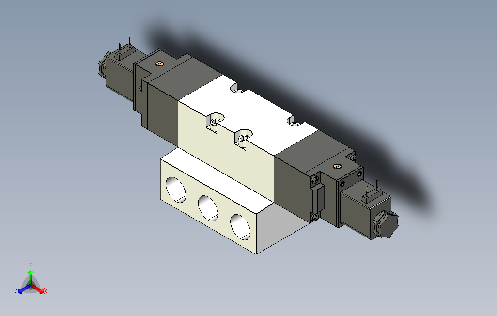三位五通双电控换向阀（出线式）[QVF6320-5G-04]
