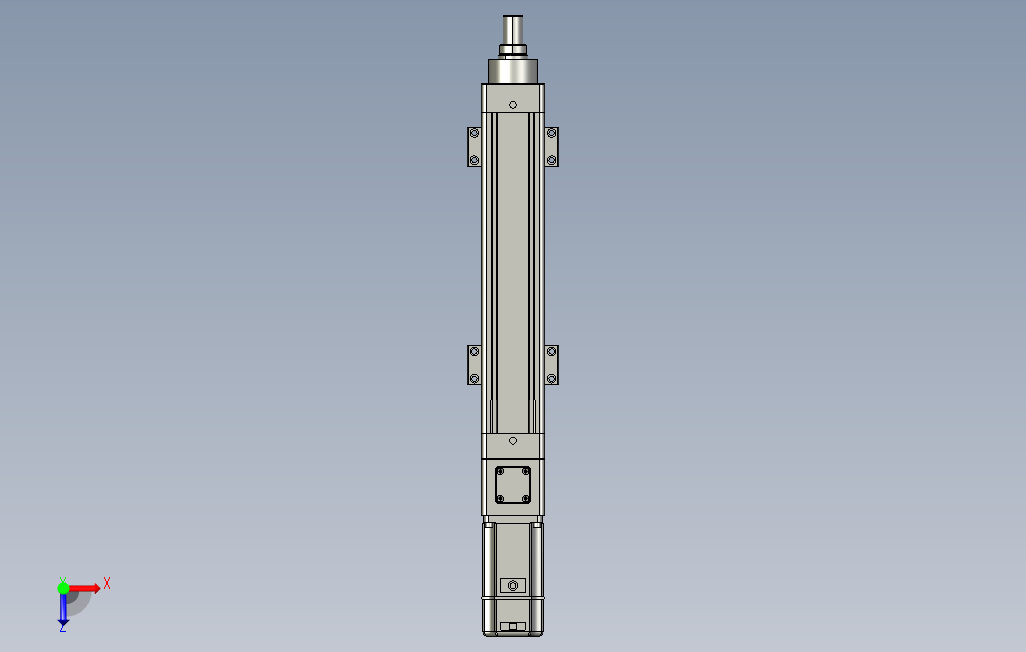 伺服电动缸EC65[EC65-L5-200-BC-M40-C4]_STEP_模型图纸下载 – 懒石网