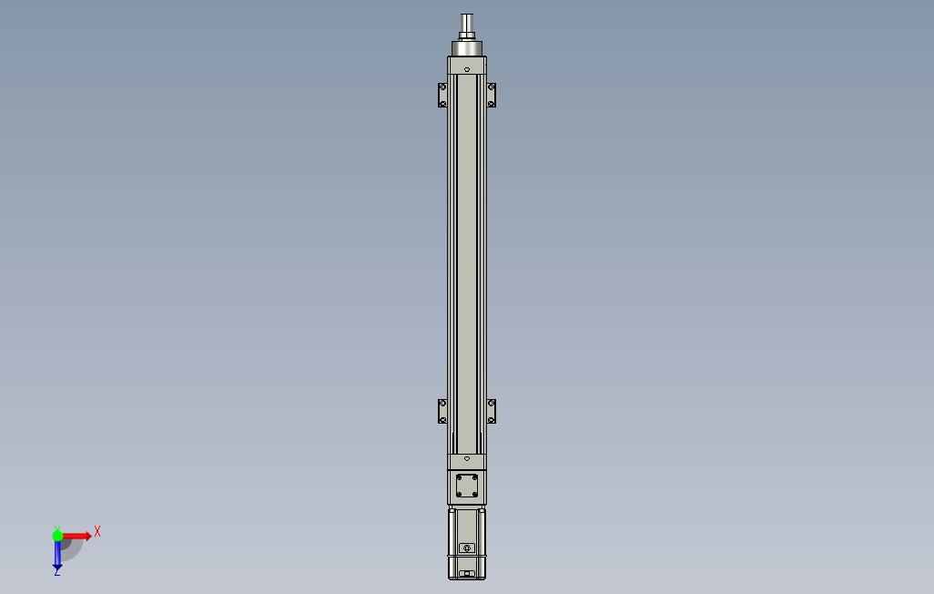 伺服电动缸EC65[EC65-L5-500-BC-M40-C4]_STEP_模型图纸下载 – 懒石网