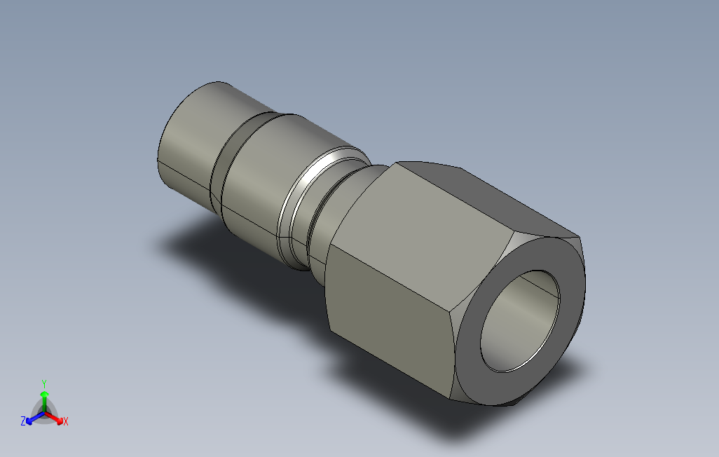 单开闭气动快速接头P001-□PF[P001-10PF]