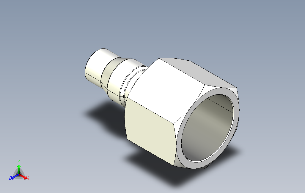 单开闭气动快速接头P001-□PF[P001-40PF]