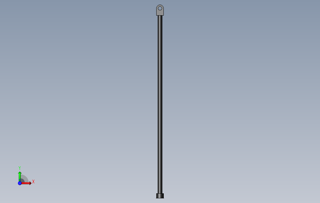 弹簧RessortàgazLIFT-O-MAT085030Tige 正面视图