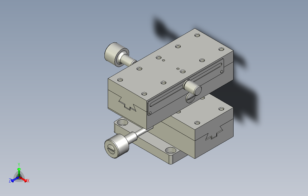 齿轮齿条型XY轴标准型燕尾槽式精密滑台[XYDG90]