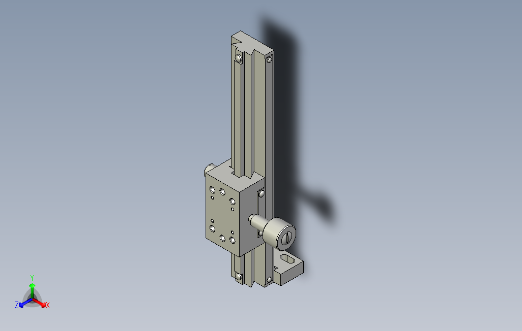 齿轮齿条型Z轴加长型燕尾槽式精密滑台[ZDGL150]