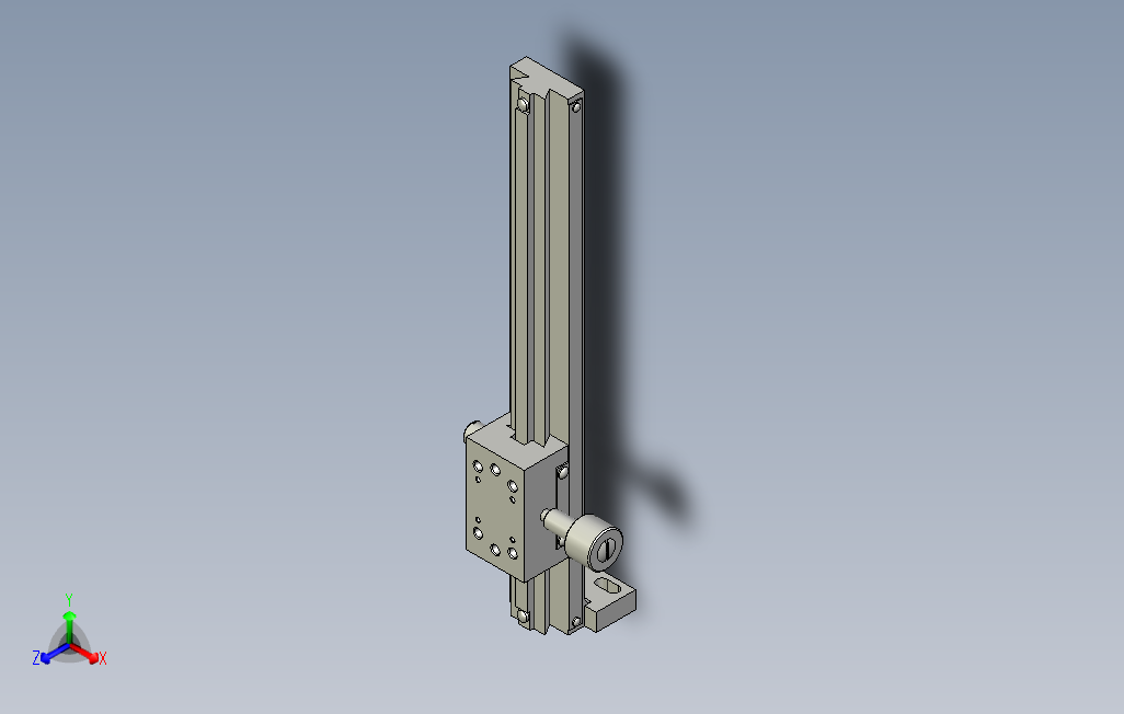 齿轮齿条型Z轴加长型燕尾槽式精密滑台[ZDGL200]
