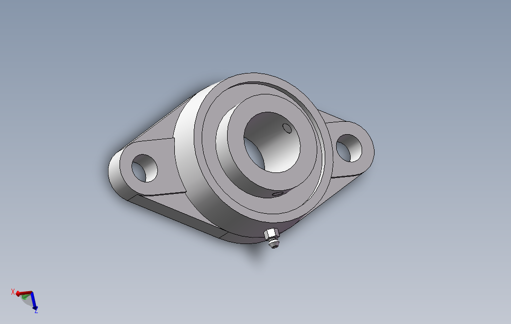 轴承座菱形tr207.SLDPRT_SOLIDWORKS 2014_模型图纸下载 – 懒石网