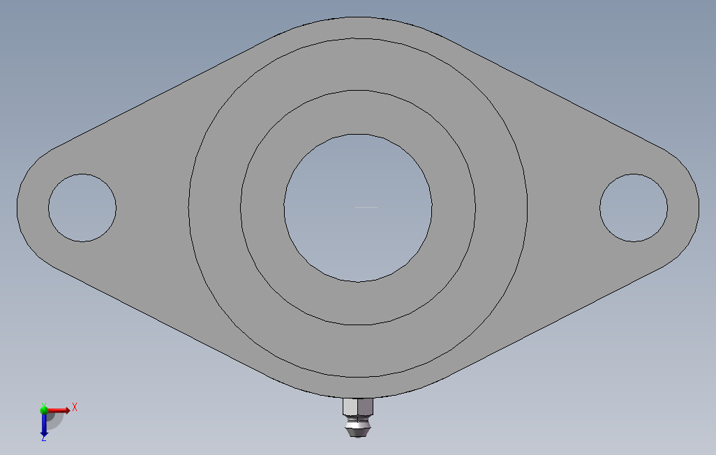 轴承座菱形tr207.SLDPRT_SOLIDWORKS 2014_模型图纸下载 – 懒石网