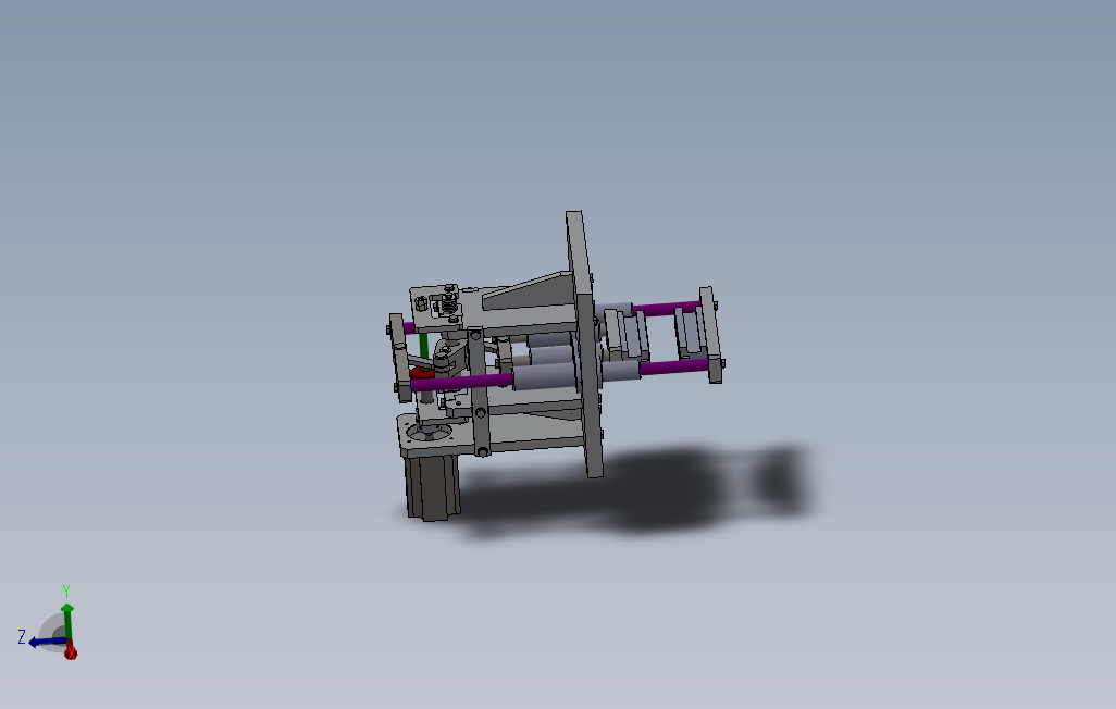 凸轮包装热封机构_SOLIDWORKS 2012_模型图纸下载 – 懒石网