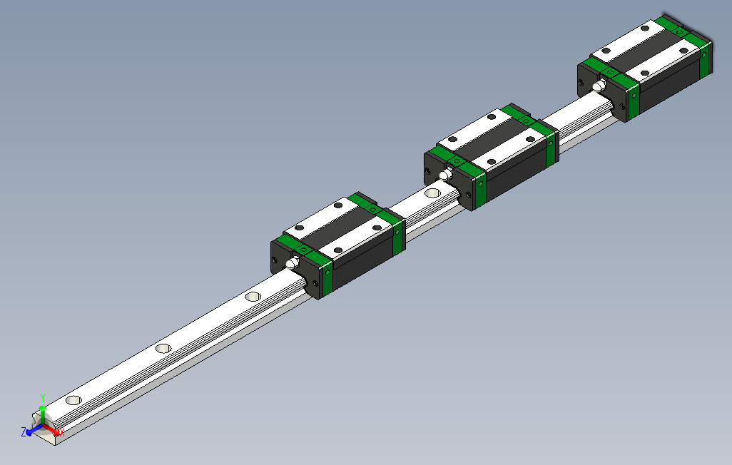 EGH-SA╱EGH-CA低组装式线性滑轨╱直线导轨[EGH15CA3R400Z0CI].step
