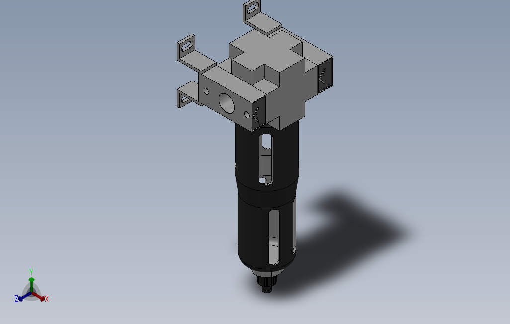 MAFF系列过滤器[MAFF1000-02-标准]_SOLIDWORKS 2018_模型图纸下载 – 懒石网