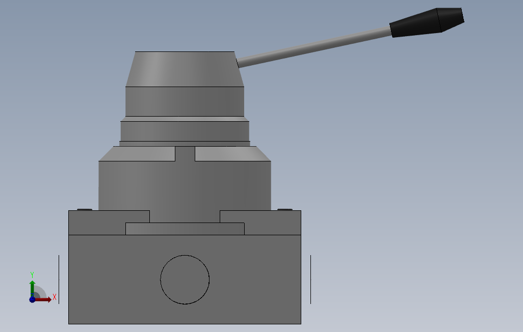 MFH4[MFH210-04-E-D-P]手动阀_SOLIDWORKS 2018_模型图纸下载 – 懒石网