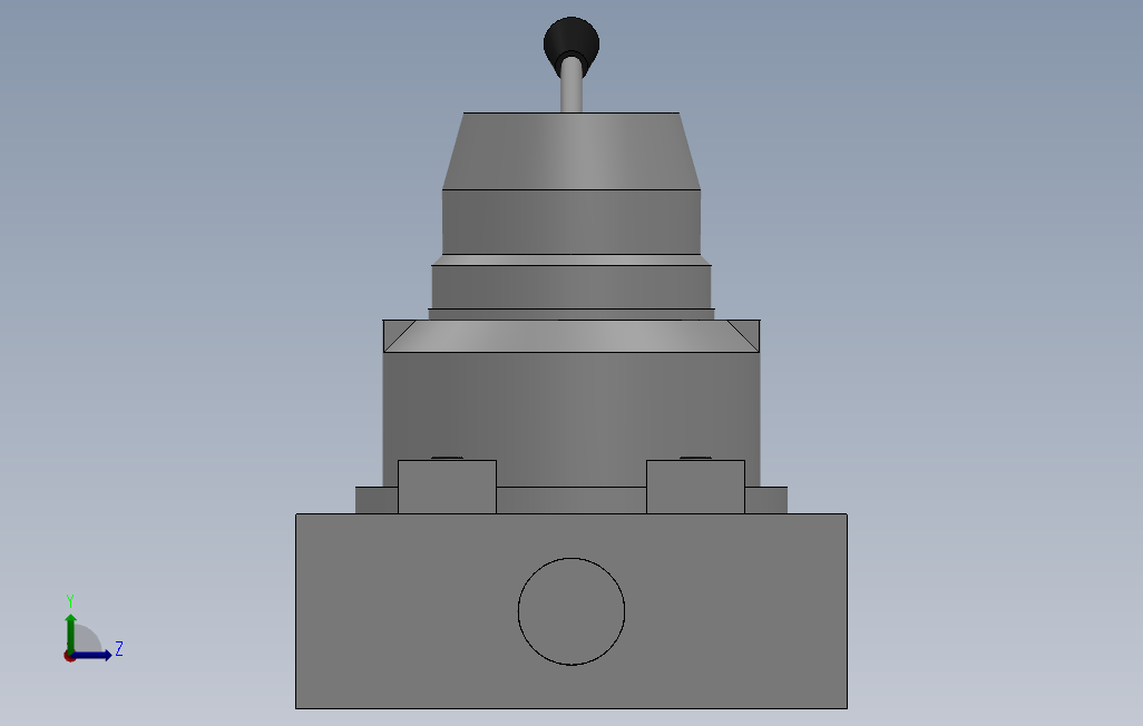 MFH4[MFH210-04-E-D-P]手动阀_SOLIDWORKS 2018_模型图纸下载 – 懒石网