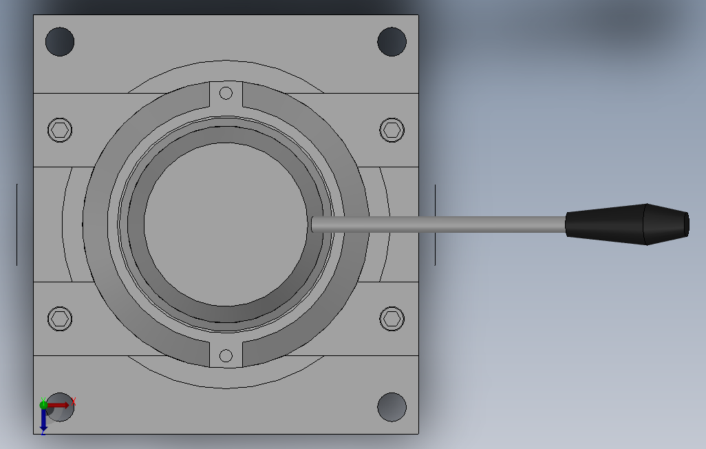MFH4[MFH210-04-E-D-P]手动阀_SOLIDWORKS 2018_模型图纸下载 – 懒石网