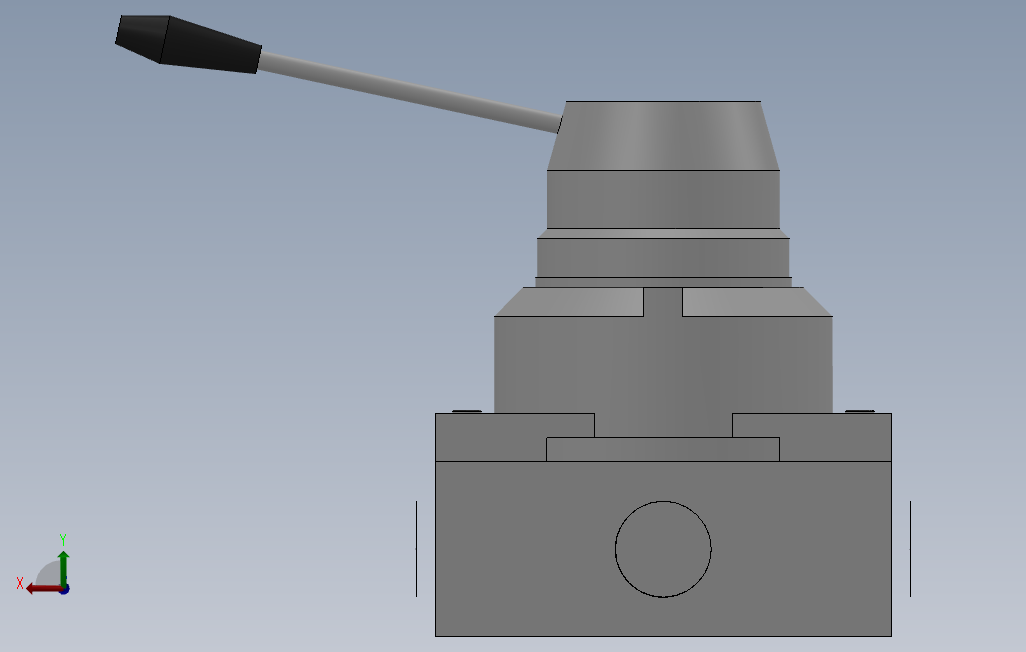 MFH4[MFH210-04-E-D-P]手动阀_SOLIDWORKS 2018_模型图纸下载 – 懒石网