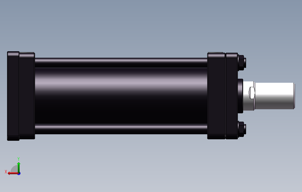 标准液压缸-FB[40]_SOLIDWORKS 2018_模型图纸下载 – 懒石网