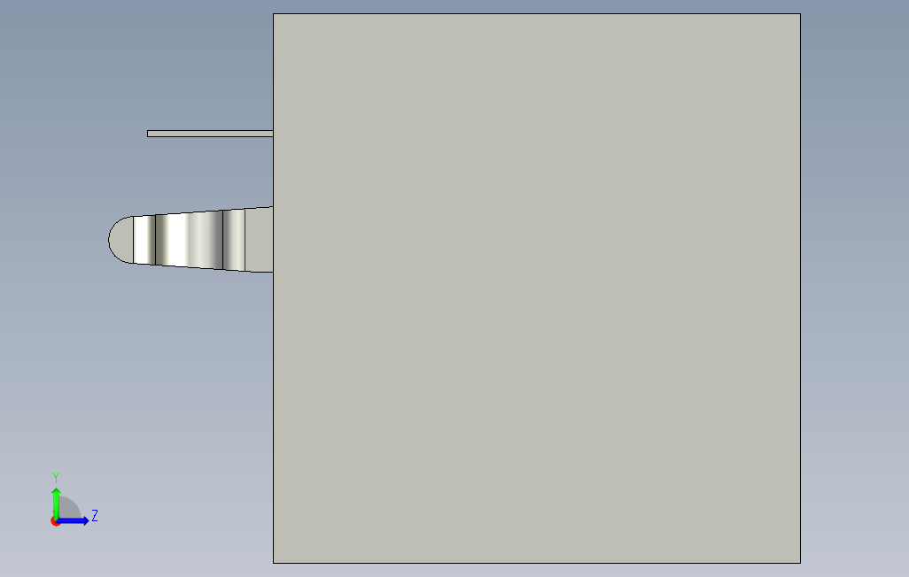 双USB.stp 左侧视图