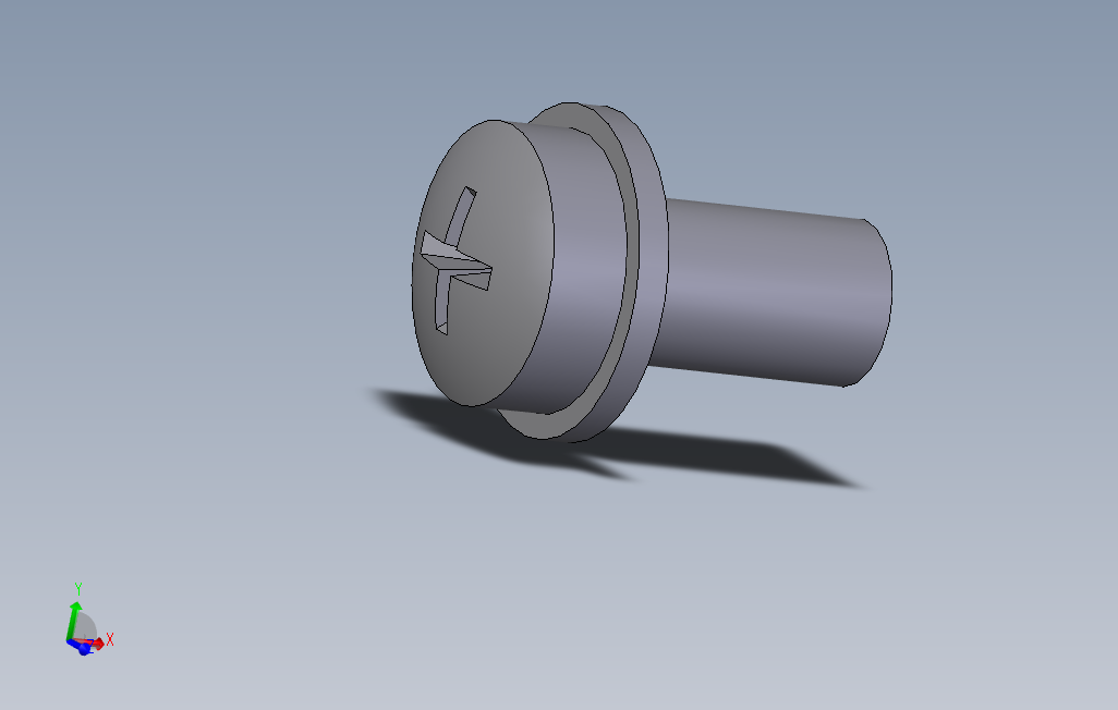 十字槽盘头螺钉平垫组件M5X10.sldasm