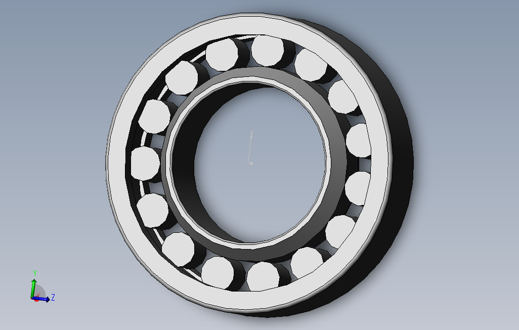 圆柱滚子轴承GB283_SOLIDWORKS 2009_模型图纸下载 – 懒石网