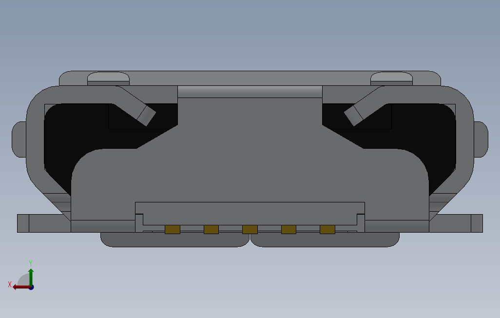 迷你USB接口_SOLIDWORKS 2012_模型图纸下载 – 懒石网