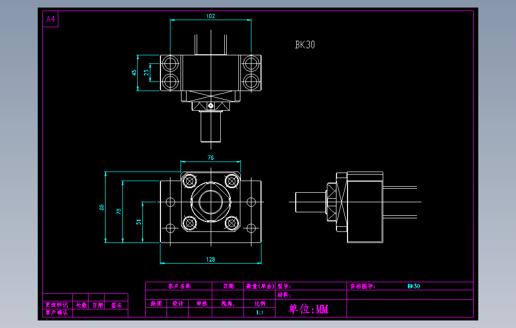 BK30滚珠花健、支撑座、滚珠丝杠、交叉导轨、直线模组.dwg