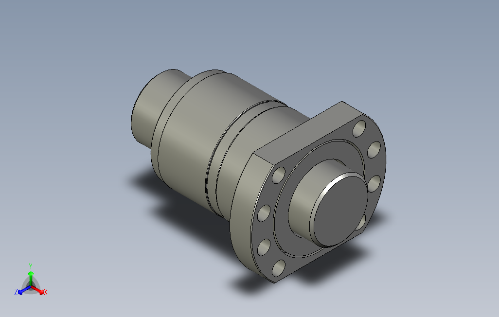 DFS4005滚珠花健、支撑座、滚珠丝杠、交叉导轨、直线模组.stp