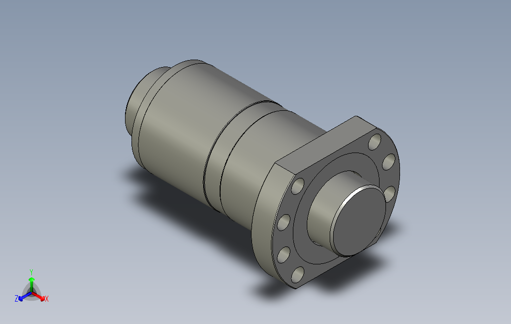 DFS5010滚珠花健、支撑座、滚珠丝杠、交叉导轨、直线模组.stp