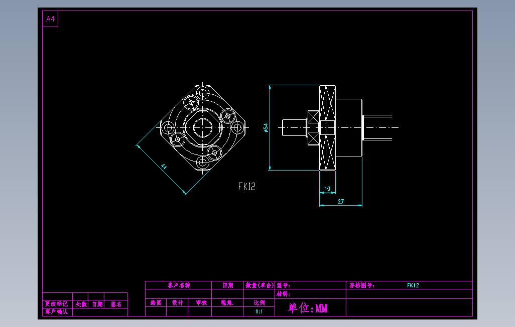 FK12滚珠花健、支撑座、滚珠丝杠、交叉导轨、直线模组.dwg