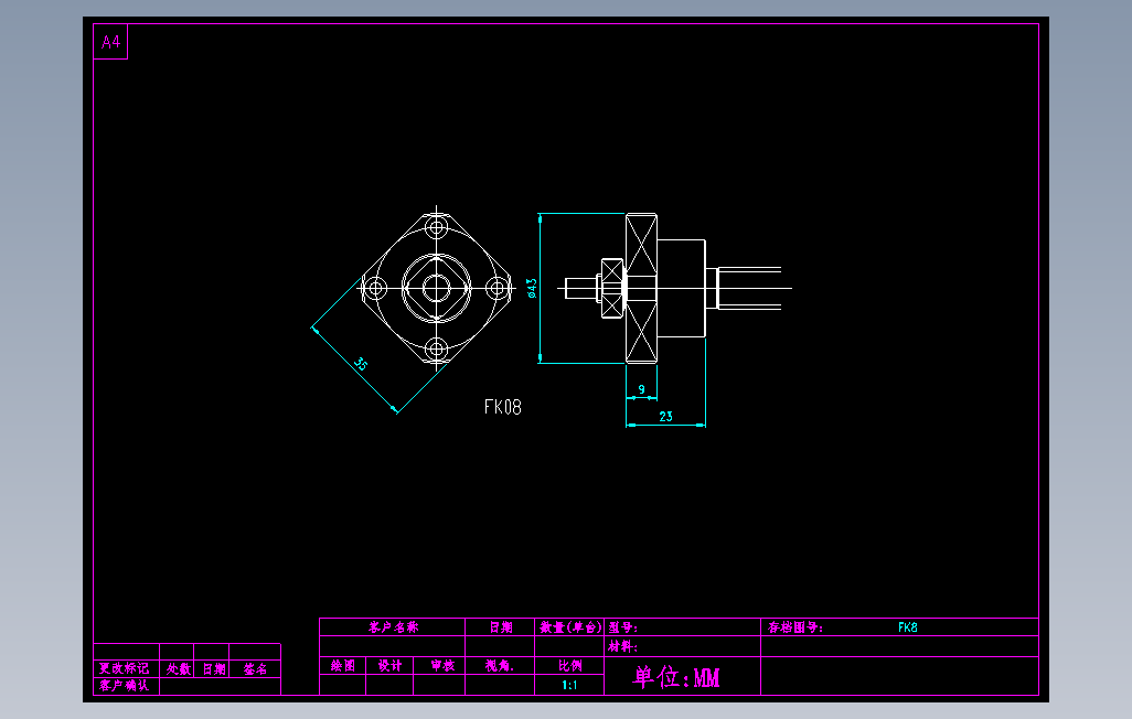 FK8滚珠花健、支撑座、滚珠丝杠、交叉导轨、直线模组.dwg