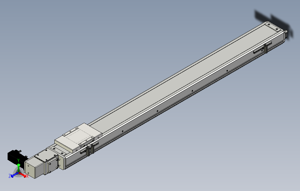 SCM10-1000-R滚珠花健、支撑座、滚珠丝杠、交叉导轨、直线模组.stp