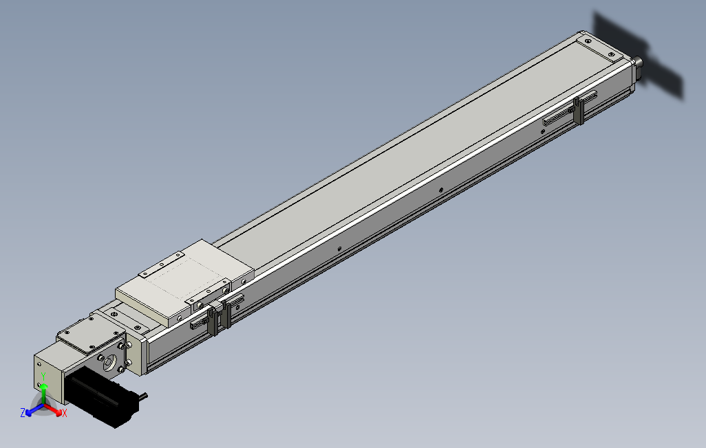 SCM10-700-L滚珠花健、支撑座、滚珠丝杠、交叉导轨、直线模组.stp