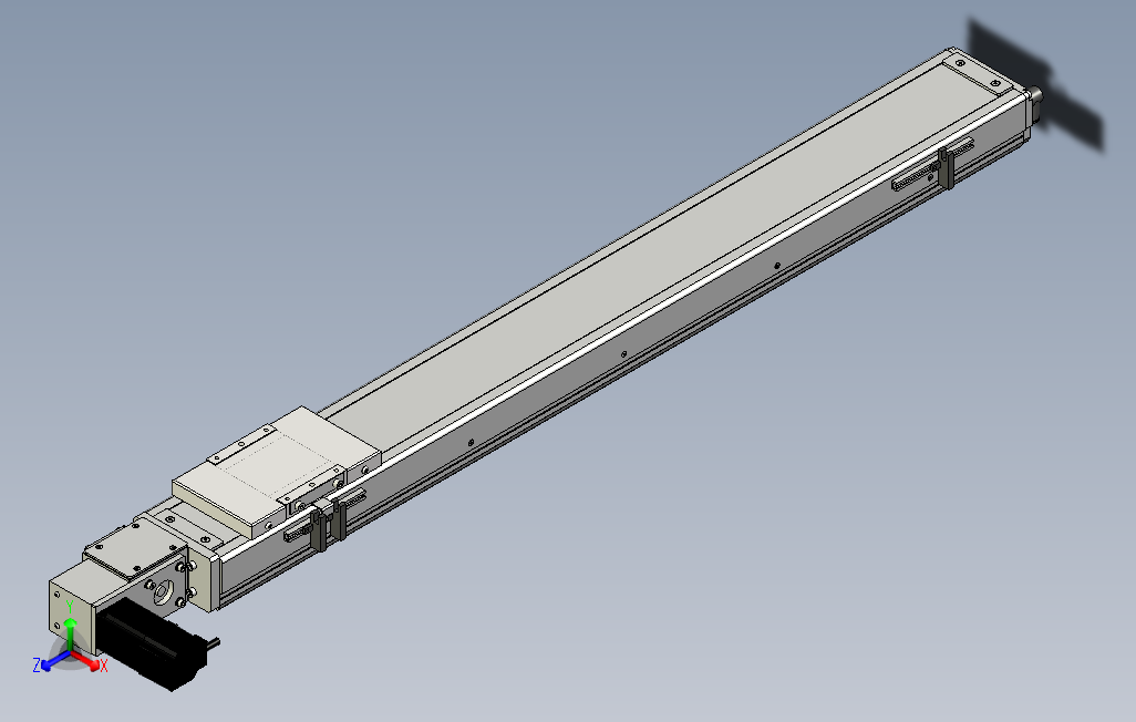 SCM10-800-L滚珠花健、支撑座、滚珠丝杠、交叉导轨、直线模组.stp