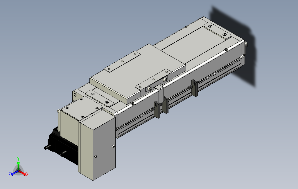 SCM14-100-RD滚珠花健、支撑座、滚珠丝杠、交叉导轨、直线模组.stp