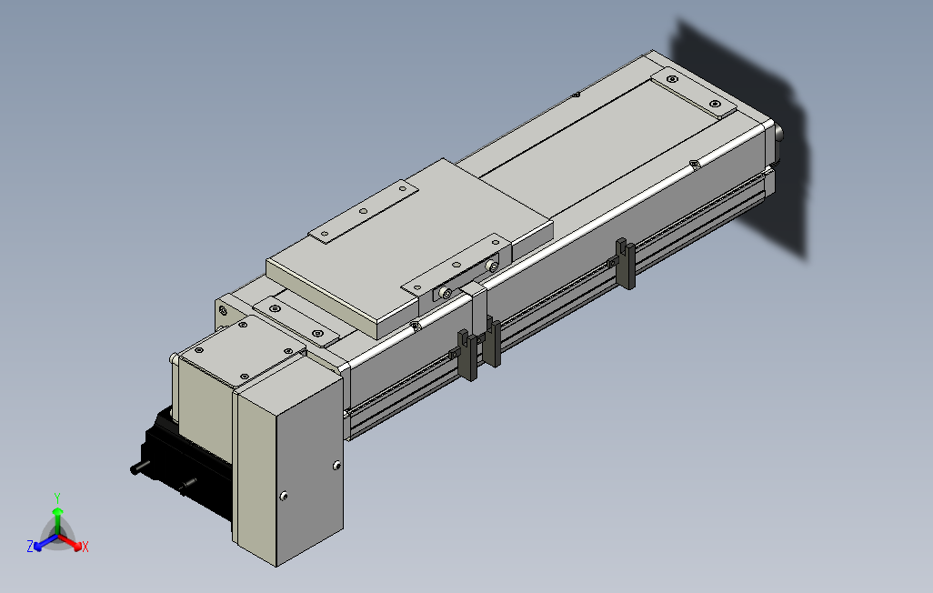 SCM14-150-RD滚珠花健、支撑座、滚珠丝杠、交叉导轨、直线模组.stp
