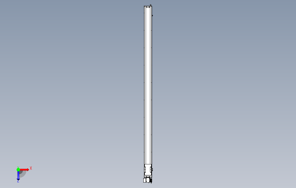 SCM14-2650-LD滚珠花健、支撑座、滚珠丝杠、交叉导轨、直线模组.stp 俯视图