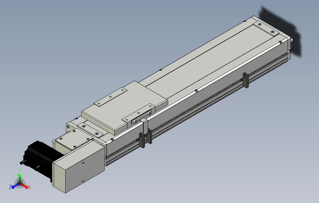 SCM14-350-R滚珠花健、支撑座、滚珠丝杠、交叉导轨、直线模组.stp