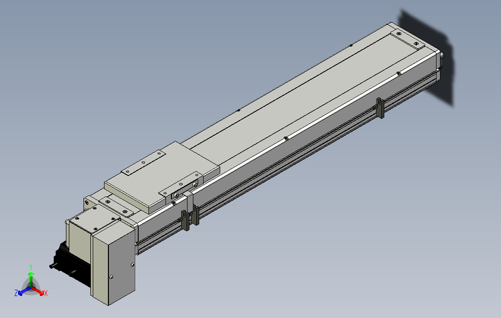 SCM14-500-RD滚珠花健、支撑座、滚珠丝杠、交叉导轨、直线模组.stp