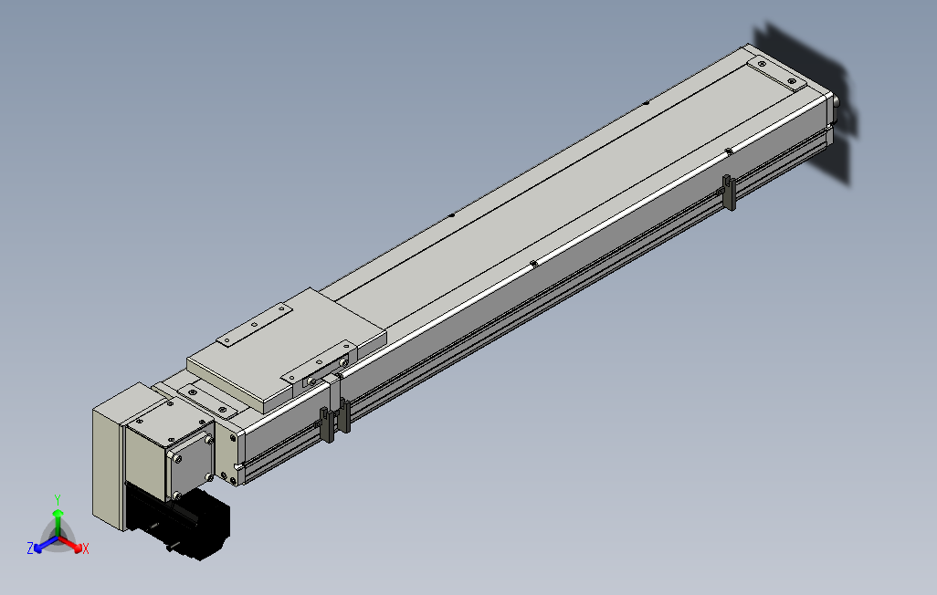 SCM14-600-LD滚珠花健、支撑座、滚珠丝杠、交叉导轨、直线模组.stp