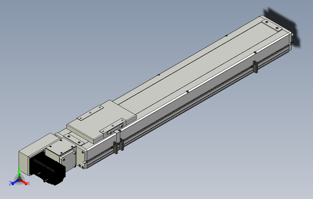 SCM14-600-L滚珠花健、支撑座、滚珠丝杠、交叉导轨、直线模组.stp