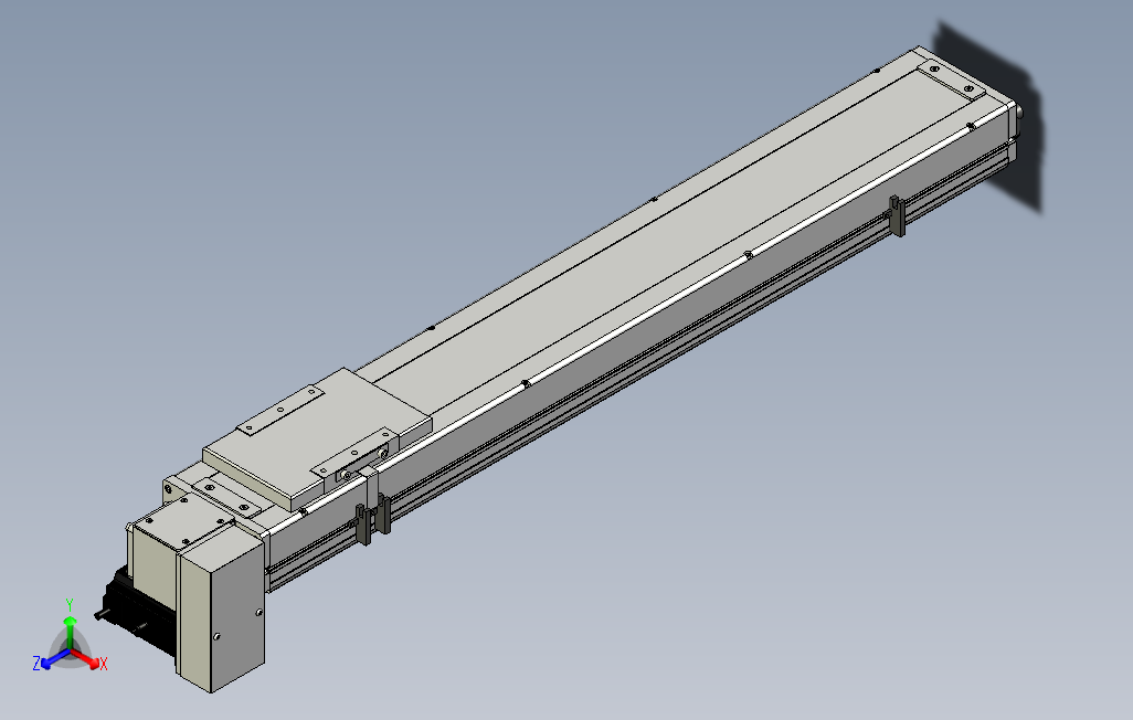 SCM14-700-RD滚珠花健、支撑座、滚珠丝杠、交叉导轨、直线模组.stp