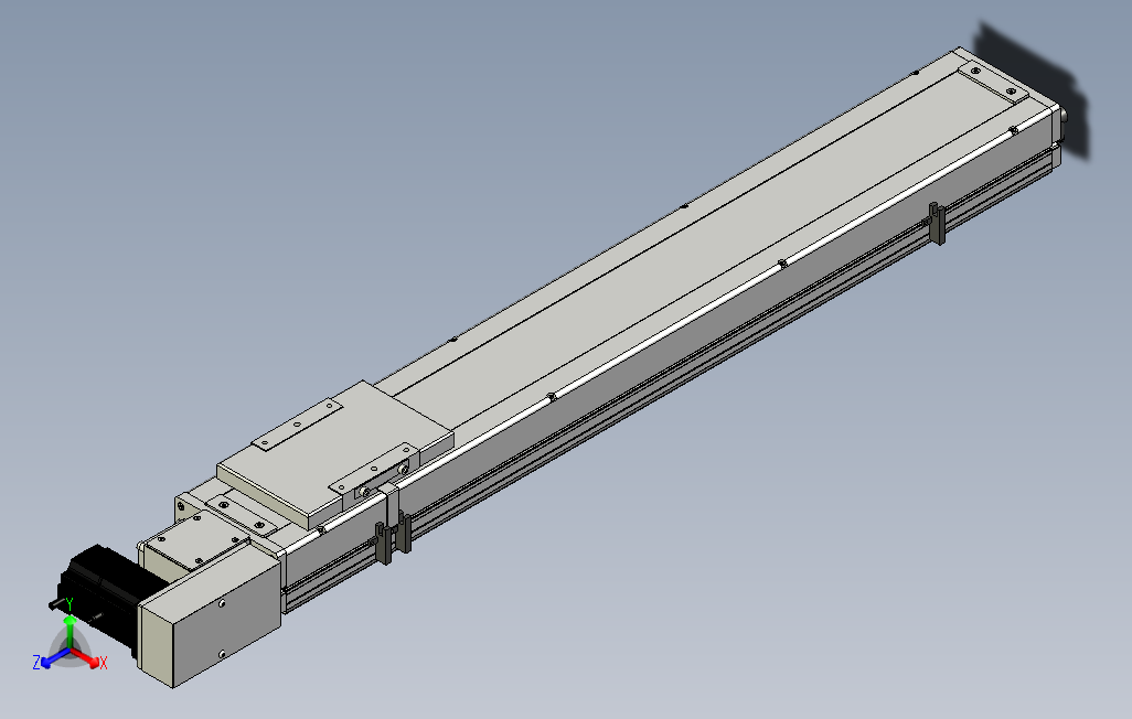 SCM14-700-R滚珠花健、支撑座、滚珠丝杠、交叉导轨、直线模组.stp