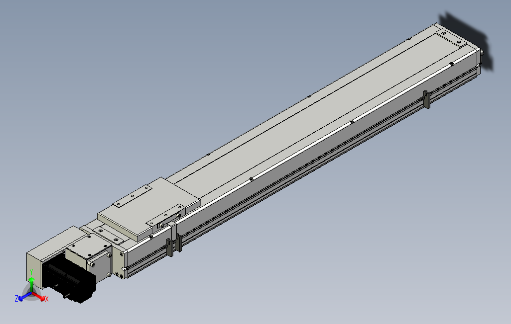 SCM14-750-L滚珠花健、支撑座、滚珠丝杠、交叉导轨、直线模组.stp