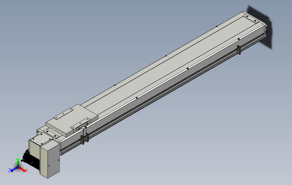 SCM14-900-RD滚珠花健、支撑座、滚珠丝杠、交叉导轨、直线模组.stp