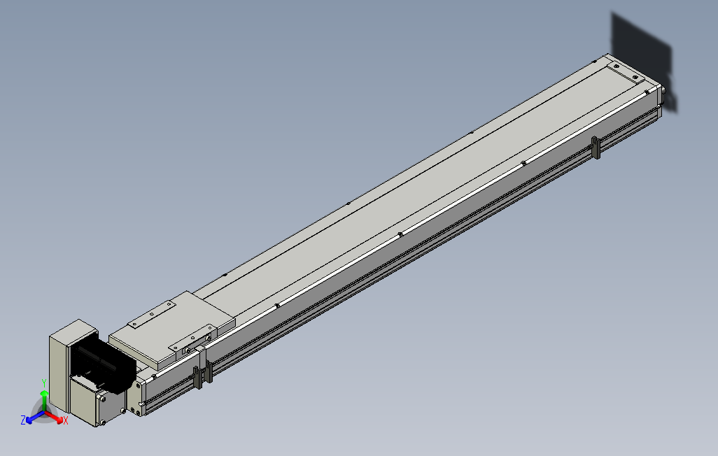 SCM14-950-LU滚珠花健、支撑座、滚珠丝杠、交叉导轨、直线模组.stp