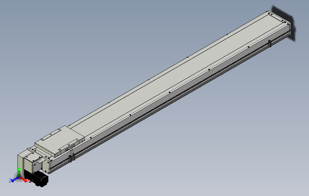 SCM17-1500-LD滚珠花健、支撑座、滚珠丝杠、交叉导轨、直线模组.stp