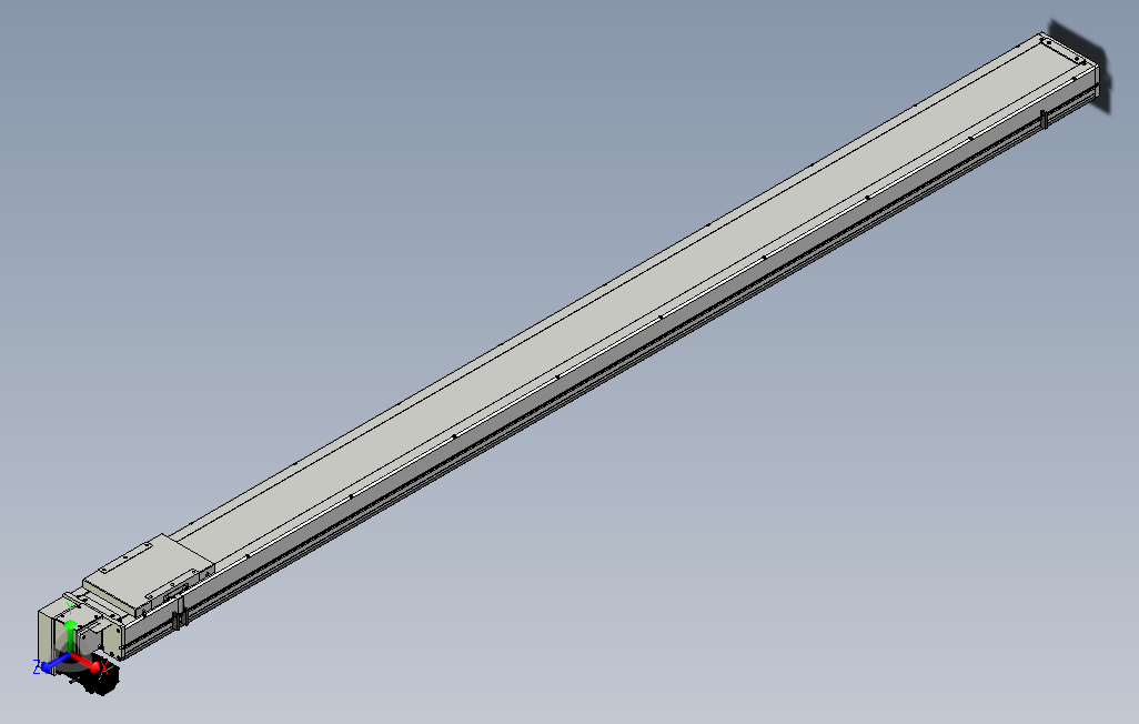 SCM17-2500-LD滚珠花健、支撑座、滚珠丝杠、交叉导轨、直线模组.stp