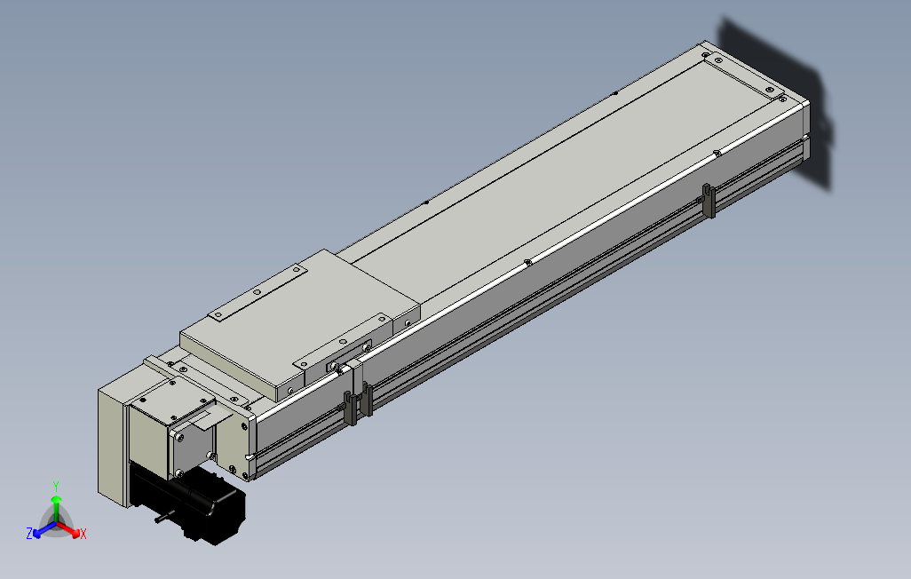 SCM17-550-LD滚珠花健、支撑座、滚珠丝杠、交叉导轨、直线模组.stp