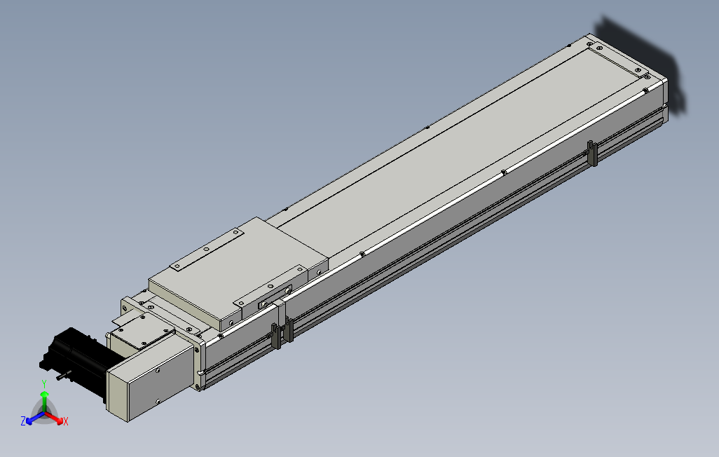 SCM17-650-R滚珠花健、支撑座、滚珠丝杠、交叉导轨、直线模组.stp