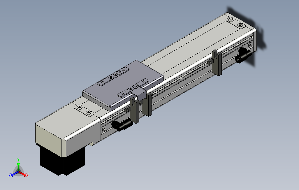 SCM6-150-BM-A57M滚珠花健、支撑座、滚珠丝杠、交叉导轨、直线模组.stp