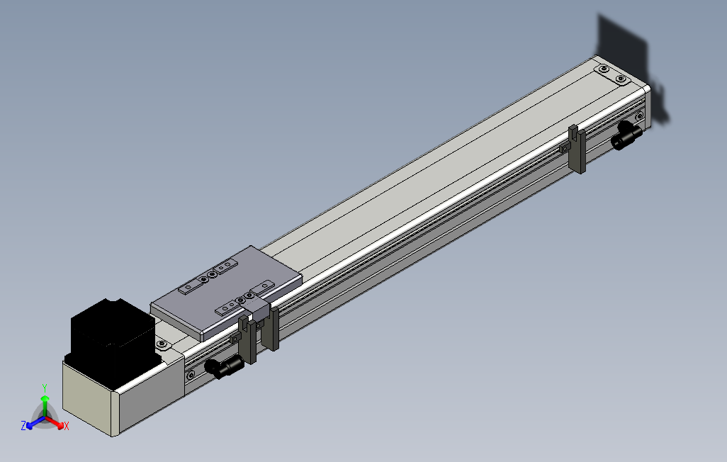 SCM6-350-BW-A57M滚珠花健、支撑座、滚珠丝杠、交叉导轨、直线模组.stp