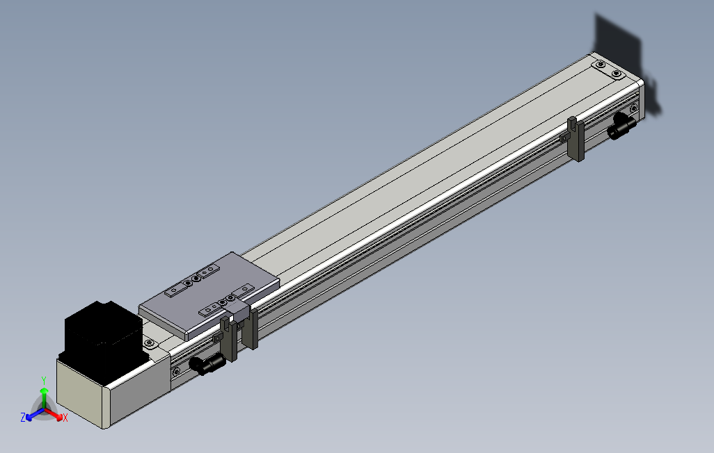 SCM6-400-BW-A57M滚珠花健、支撑座、滚珠丝杠、交叉导轨、直线模组.stp